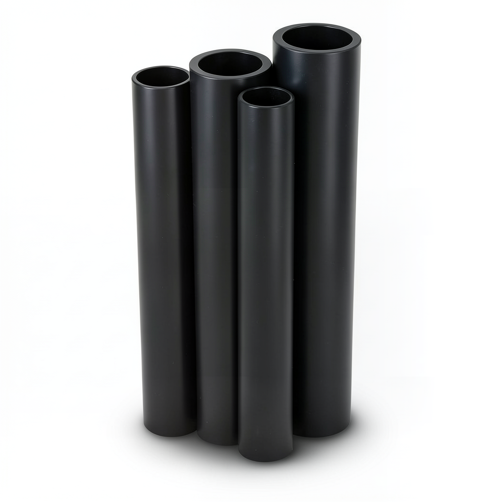 أنابيب HDPE الراجحي PE 100 ضغط 16 بار قطر خارجي 710 مم سمك 64.5 مم أسود