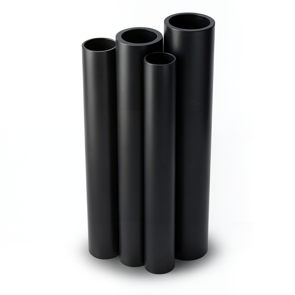 أنابيب HDPE PE 100 ضغط 16 بار قطر خارجي 900 مم سمك 81.7 مم لون أسود