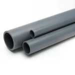 UPVC Pipes Nominal Pressure 6 Bar Size 5 Inch Thickness 3.8 mm Dark Gray