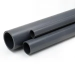 مواسير UPVC 5 إنش ضغط 12 بار سمك 7.3 مم لون رمادي غامق
