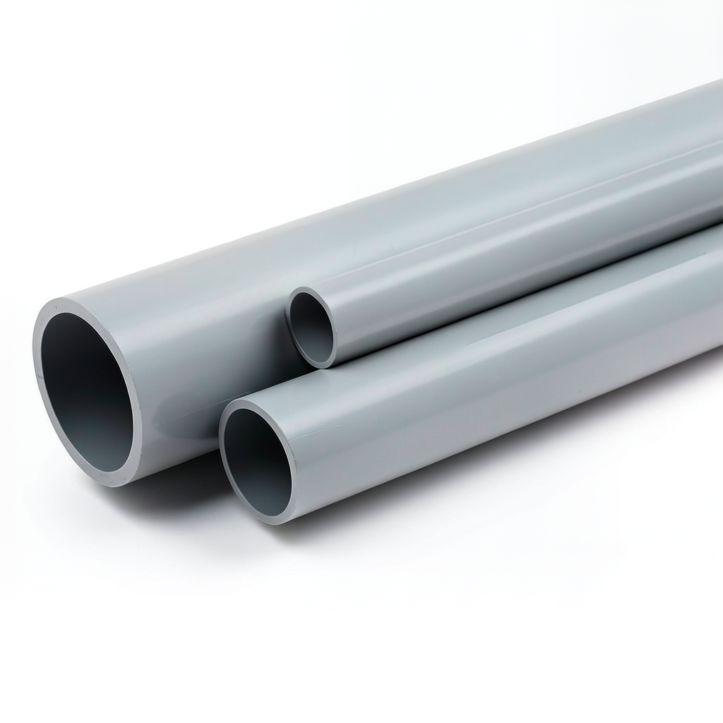 UPVC Pipes 5 Inch Thickness 2.6 mm Gray Color