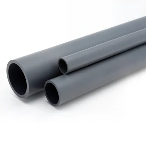 مواسير UPVC مقاس 6 إنش ضغط 6 بار سمك 4.5 مم لون رمادي غامق