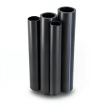 HDPE Pipes PE 100 Pressure 16 Bar Outside Diameter 200 mm Thickness 18.2 mm Black