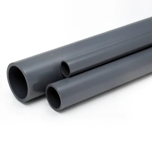 مواسير UPVC مقاس 6 إنش سمك 6.6 مم لون رمادي غامق ضغط 9 بار