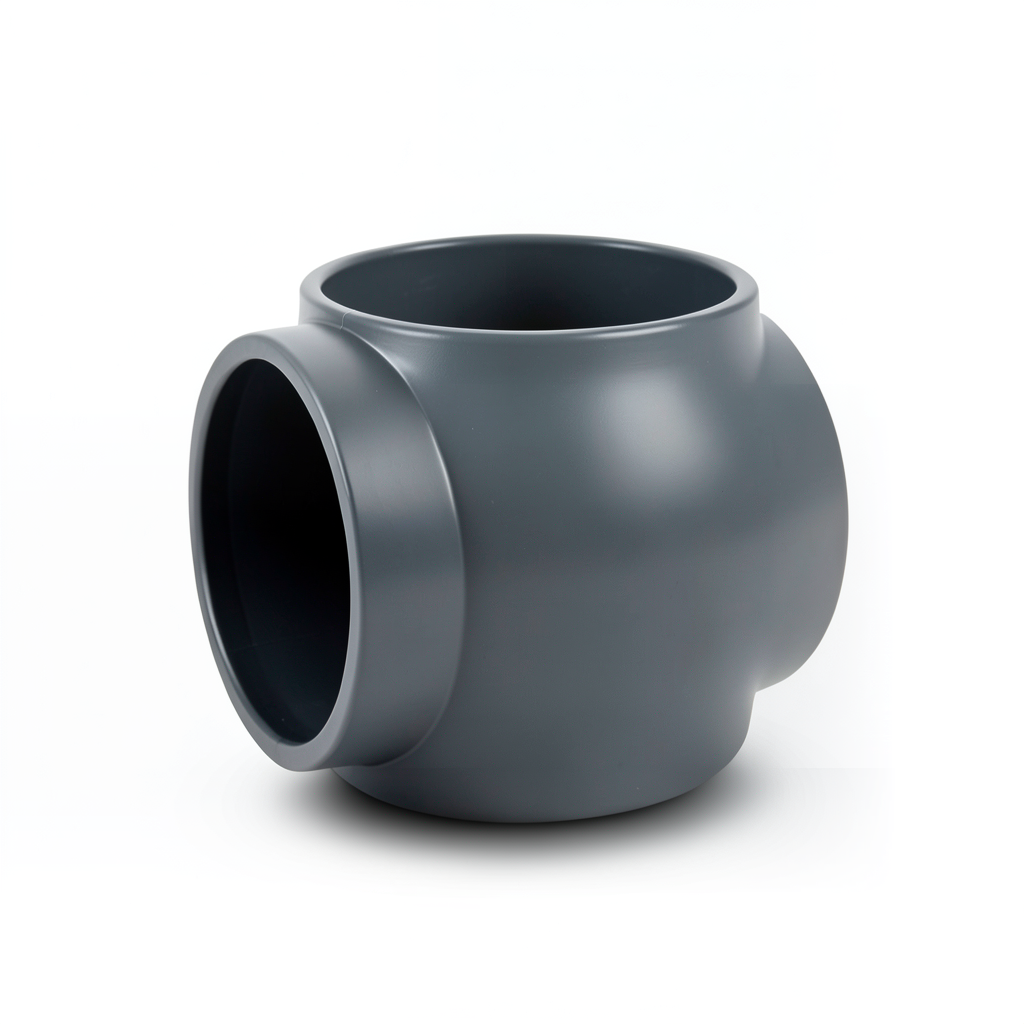 UPVC Pipes 6 Inch Nominal Pressure 15 Bar Thickness 10.8 mm Dark Gray