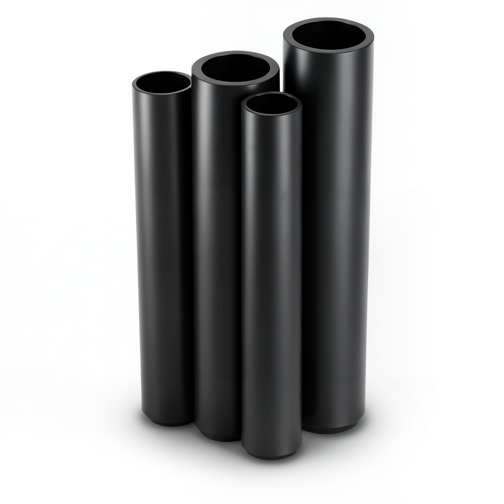 Al-Rajhi HDPE Pipes PE 80 Pressure 12.5 Bar Outside Diameter 225 mm Thickness 20.5 mm Black