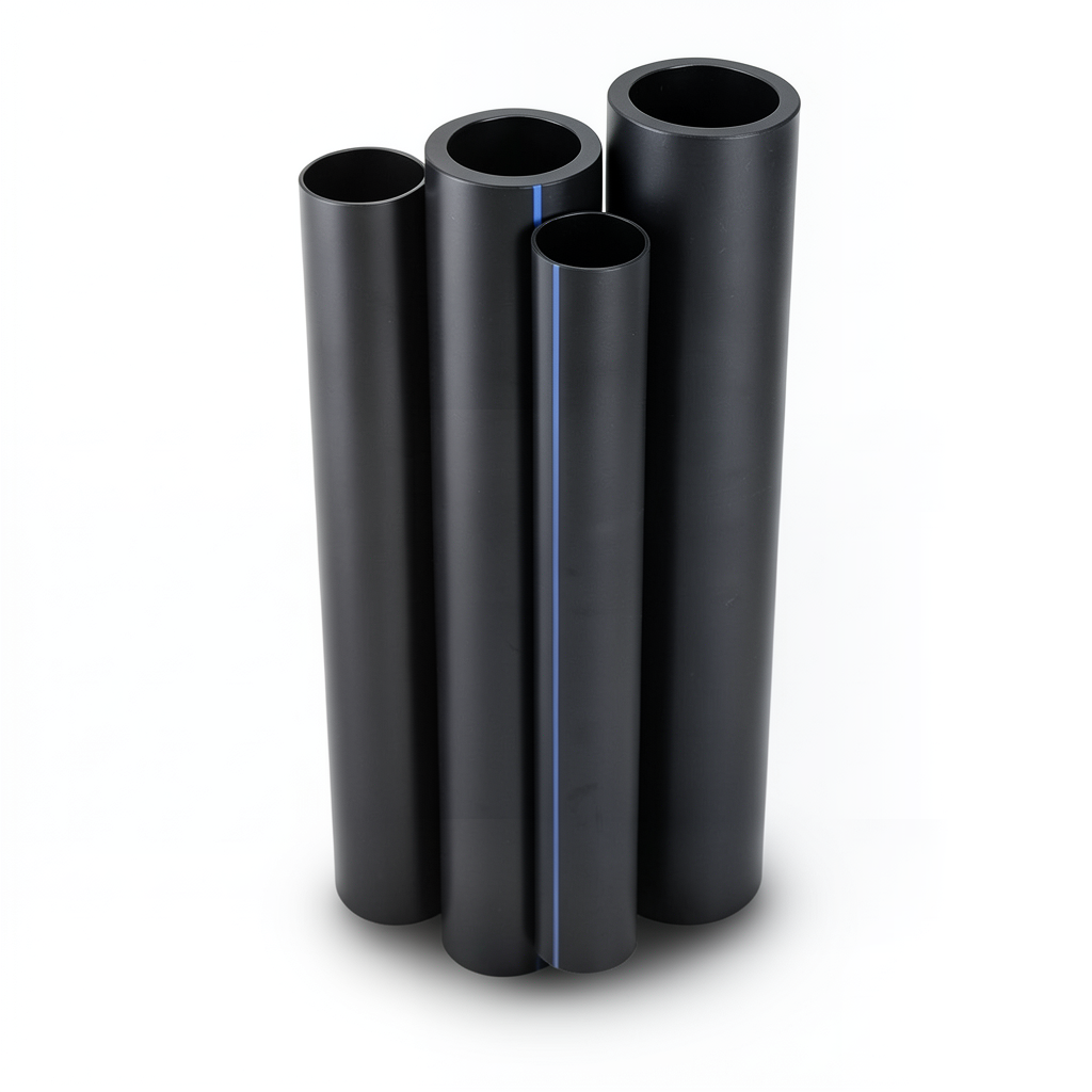 HDPE Pipes PE 100 Pressure 16 Bar 400 mm Diameter 36.3 mm Thickness Black