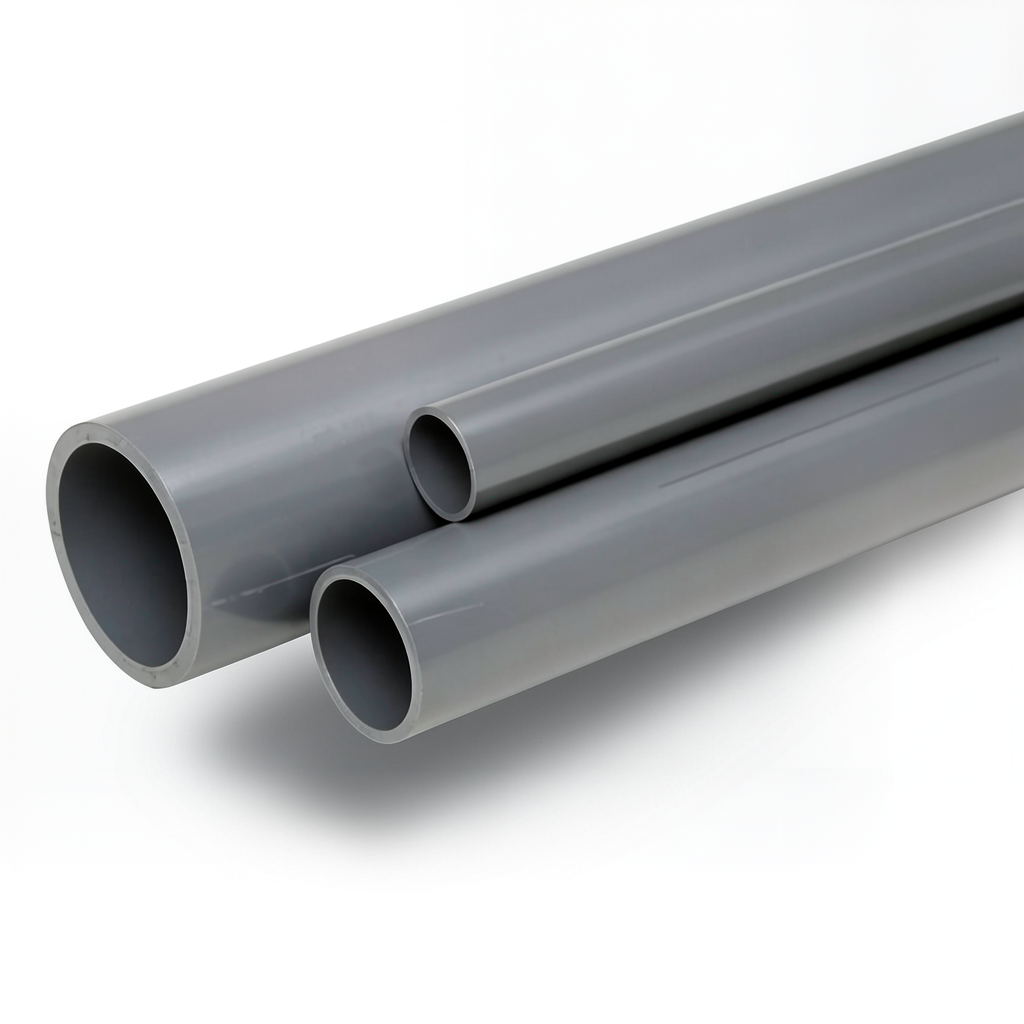 UPVC Pipes Outside Diameter 160 mm Thickness 3.6 mm Gray
