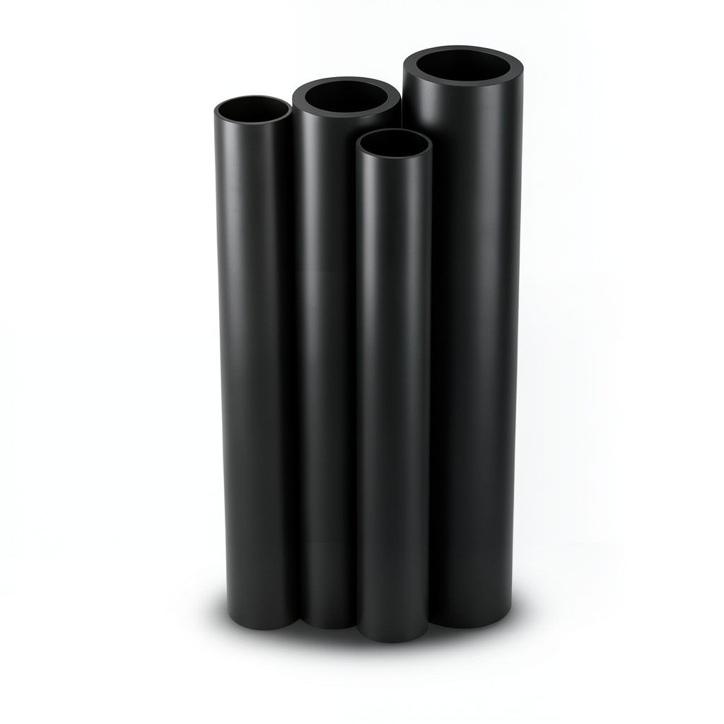 مواسير HDPE PE 100 ضغط 16 بار قطر خارجي 450 مم سمك 40.9 مم لون أسود