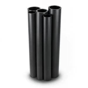 مواسير HDPE PE 80 ضغط 12.5 بار قطر خارجي 200 مم سمك 18.2 مم لون أسود