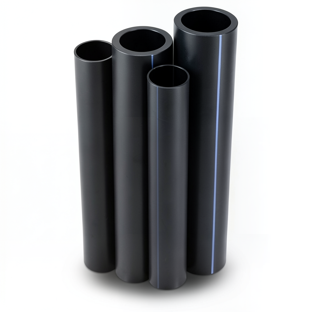 أنابيب HDPE PE 100 ضغط 16 بار قطر خارجي 900 مم سمك 81.7 مم لون أسود