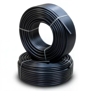 أنابيب HDPE PE 63 ضغط اسمي 15.9 بار قطر خارجي 50 مم سمك 6.9 مم أسود