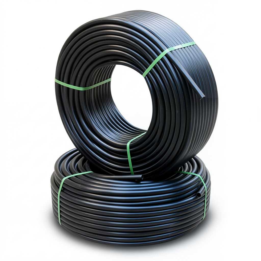 أنابيب HDPE الراجحي PE 63 ضغط 15.9 بار قطر خارجي 63 مم سمك 8.6 مم لون أسود