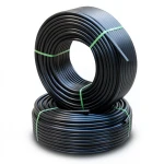 أنابيب HDPE الراجحي PE 63 ضغط 15.9 بار قطر خارجي 63 مم سمك 8.6 مم لون أسود