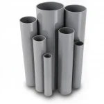 UPVC Pipes Modern Technology Nominal Pressure 4 Bar Outside Diameter 160 mm Thickness 3.2 mm Gray Colour