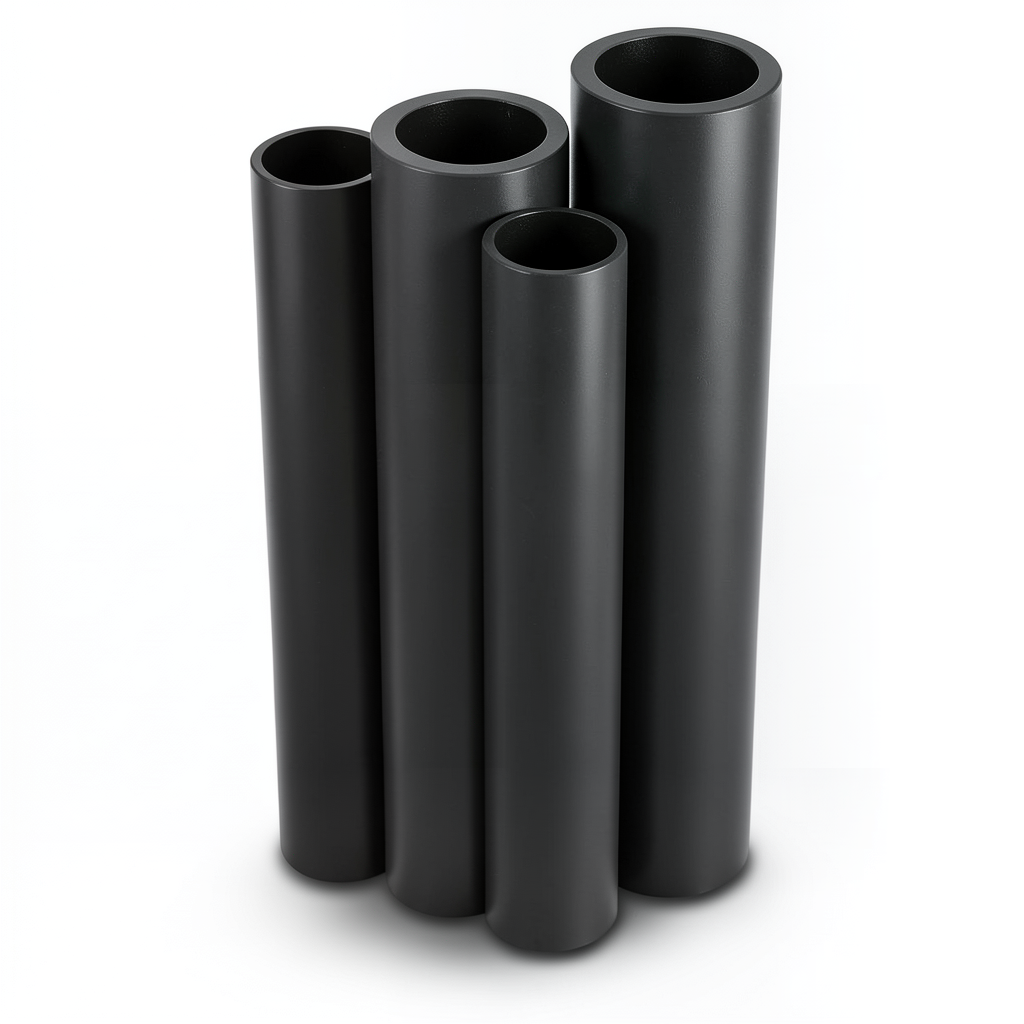 مواسير HDPE PE 100 ضغط 16 بار قطر 400 مم سمك 36.3 مم لون أسود