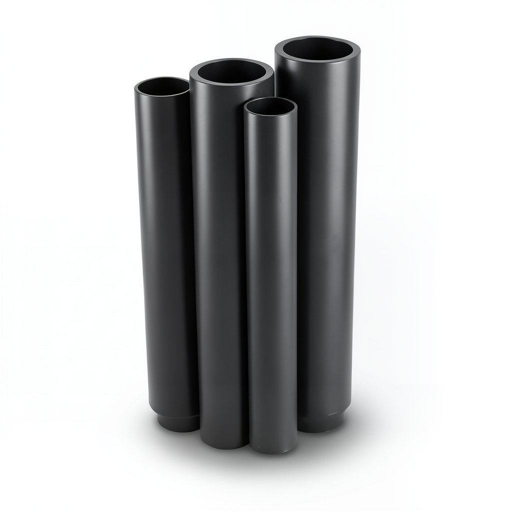مواسير HDPE PE 100 ضغط 16 بار قطر خارجي 450 مم سمك 40.9 مم لون أسود