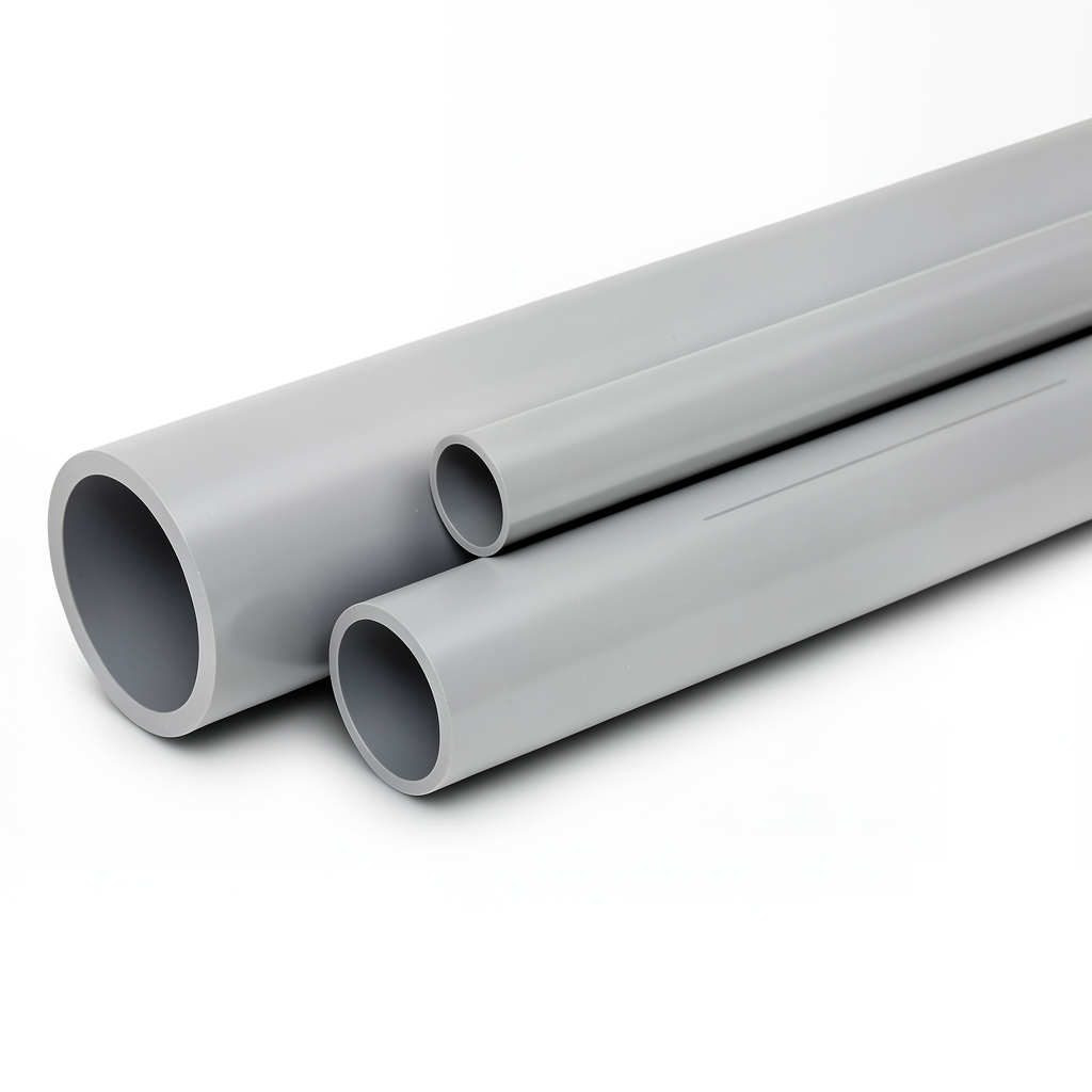 مواسير UPVC مقاس ½ 2 إنش سمك 2.79 مم لون رمادي