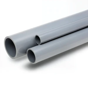 مواسير UPVC مقاس 4 إنش سمك 3.81 مم لون رمادي