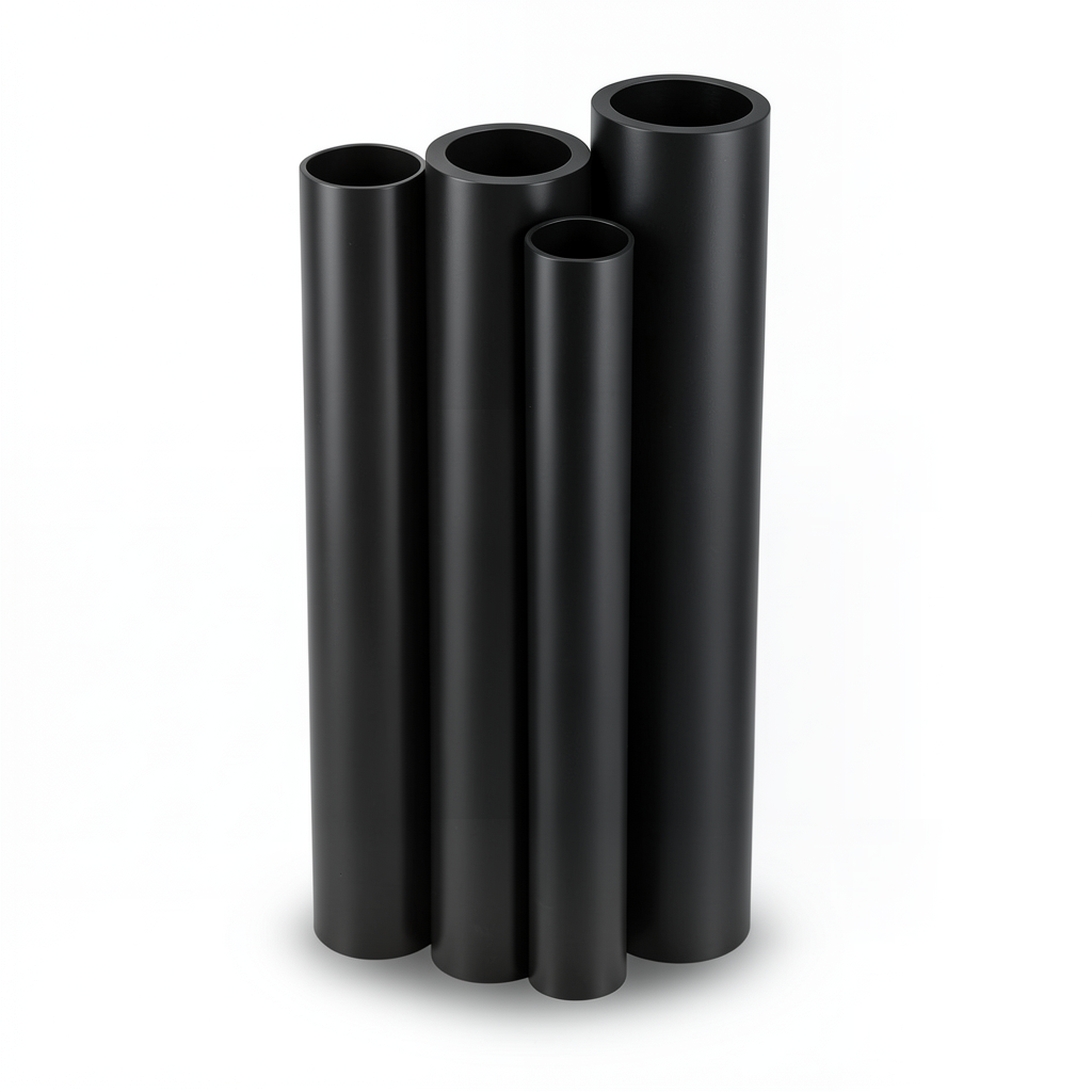 مواسير HDPE الراجحي PE 100 ضغط 16 بار قطر 630 مم سمك 57.2 مم أسود