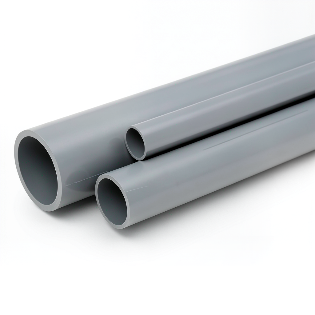 مواسير UPVC الوطني جدول 40 مقاس 1 إنش سمك 3.38 مم لون رمادي
