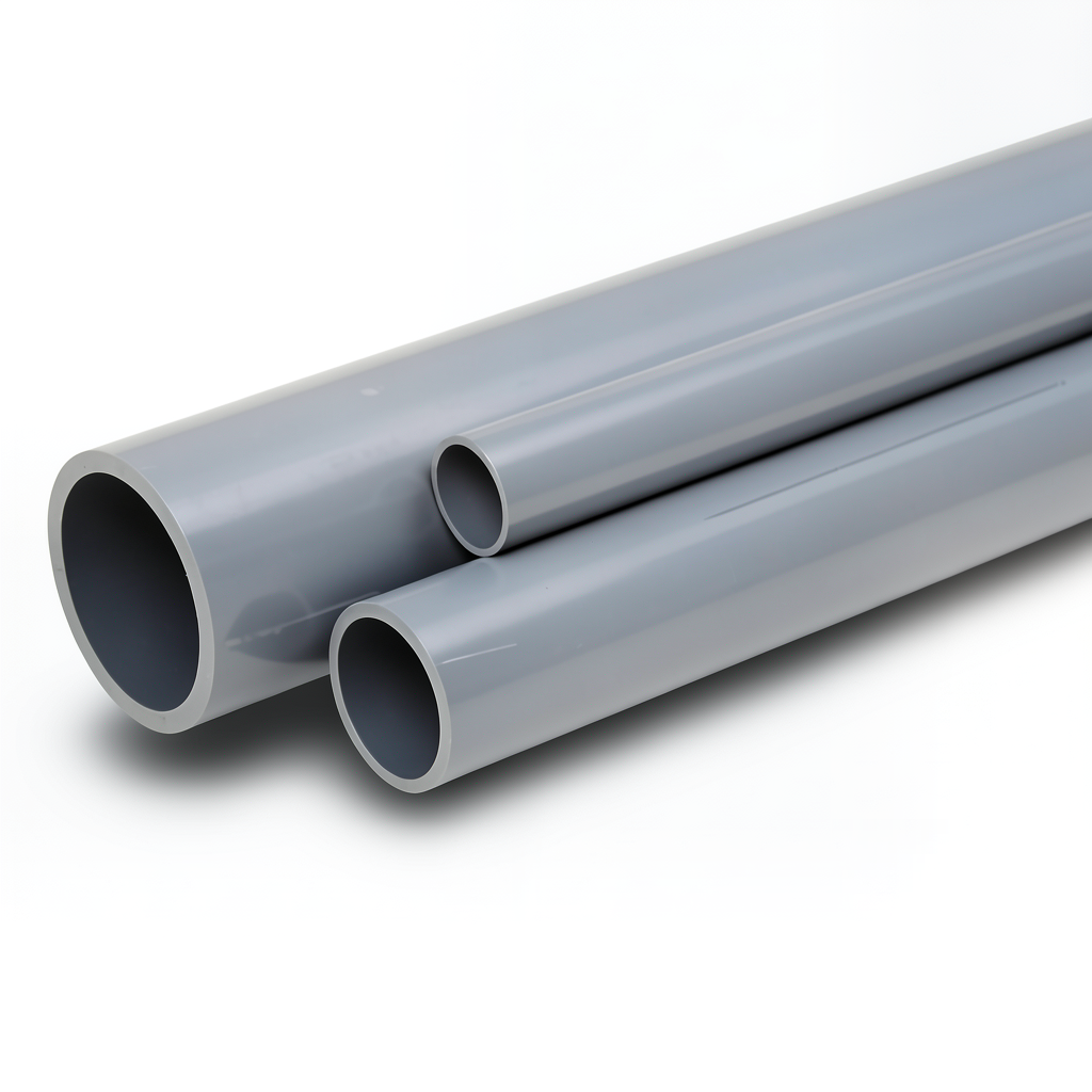 قنوات PVC الوطنية الجدول 40 مقاس 1 1/4 بوصة سمك جدار 3.56 ملم لون رمادي