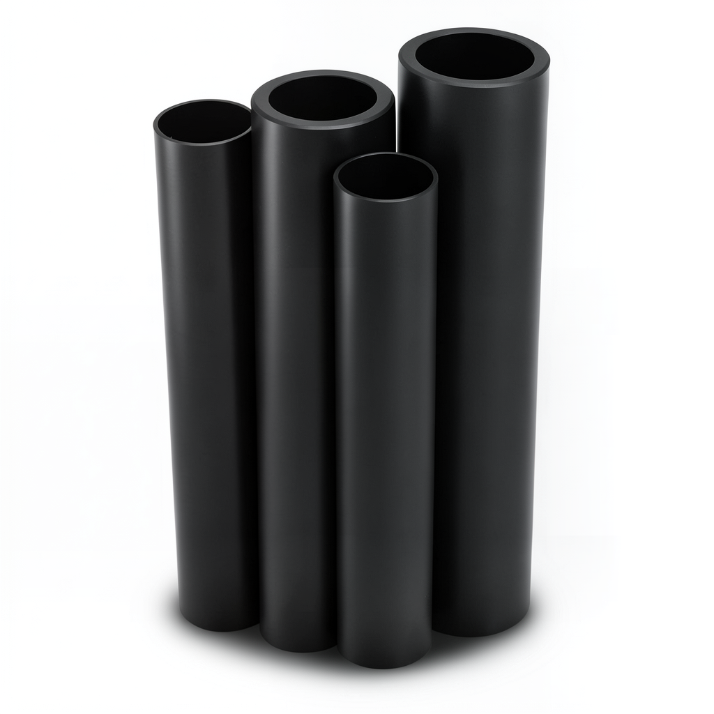 أنابيب HDPE PE 100 ضغط 16 بار قطر خارجي 900 مم سمك 81.7 مم لون أسود