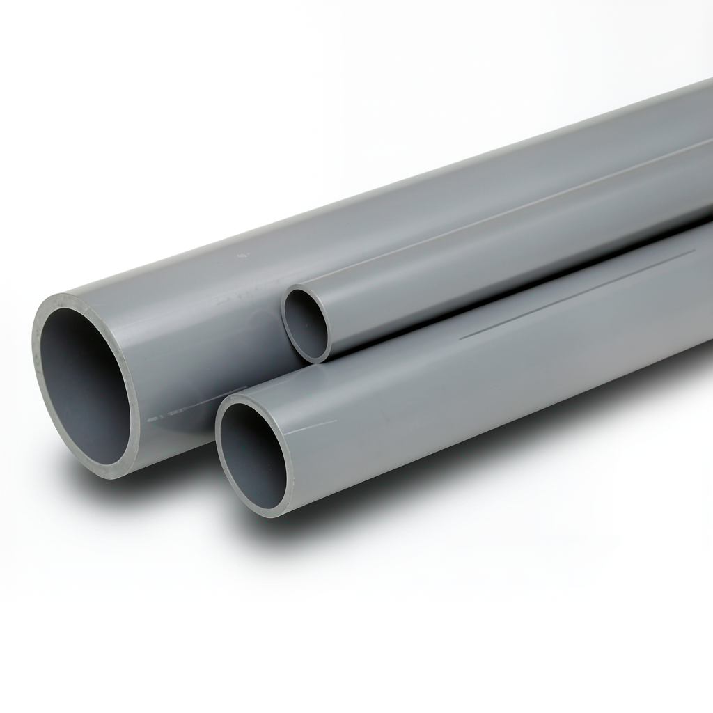 UPVC Pipes National Kham Schedule 40 Size 2 Inch Thickness 3.91 mm Gray Colour