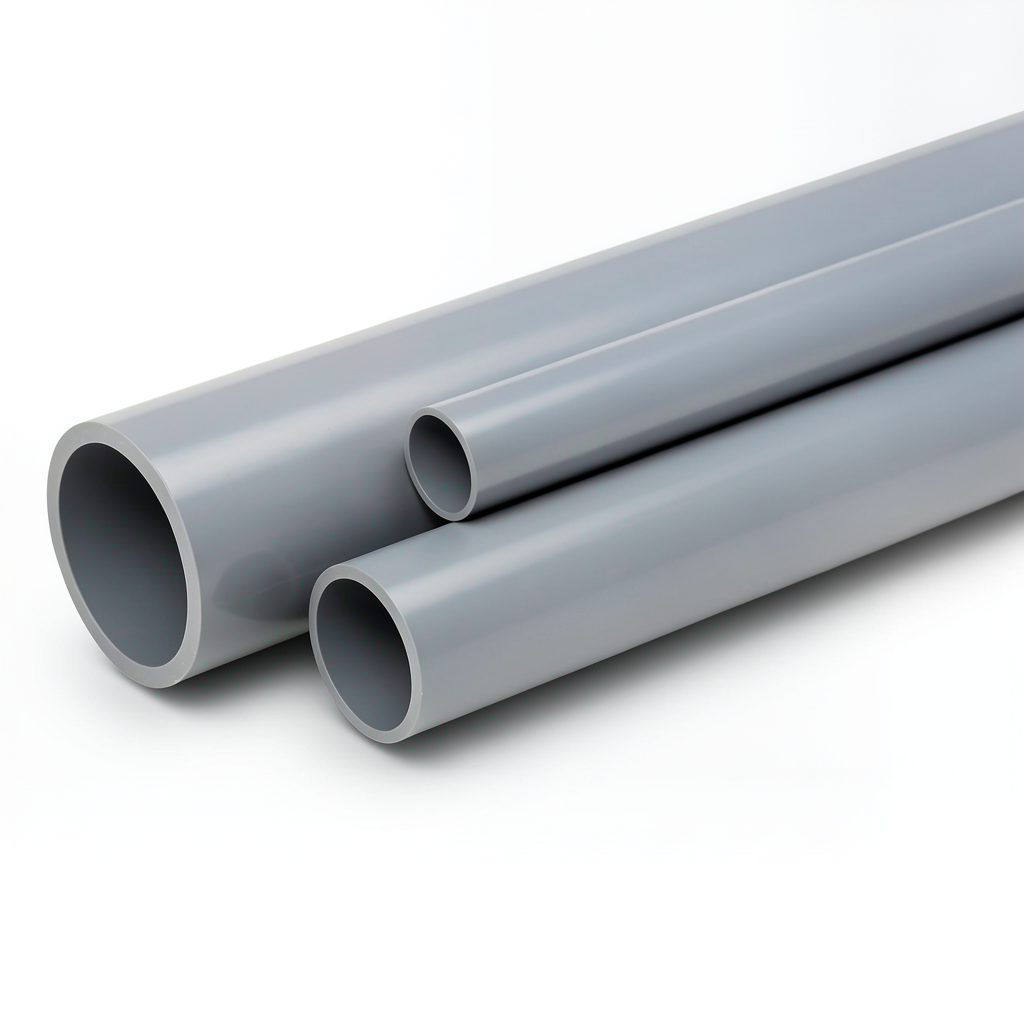 UPVC Pipes National Kham Schedule 40 Size 3 Inch Thickness 5.49 mm Gray