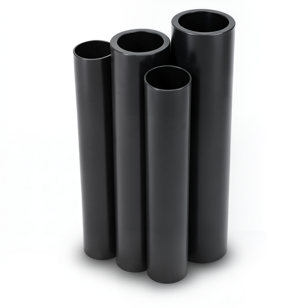 مواسير HDPE PE 100 ضغط 16 بار قطر 225 مم سمك 20.5 مم لون أسود