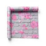 German Wall Covering Youth & Children 10m x 0.53m Pink, Model 237818