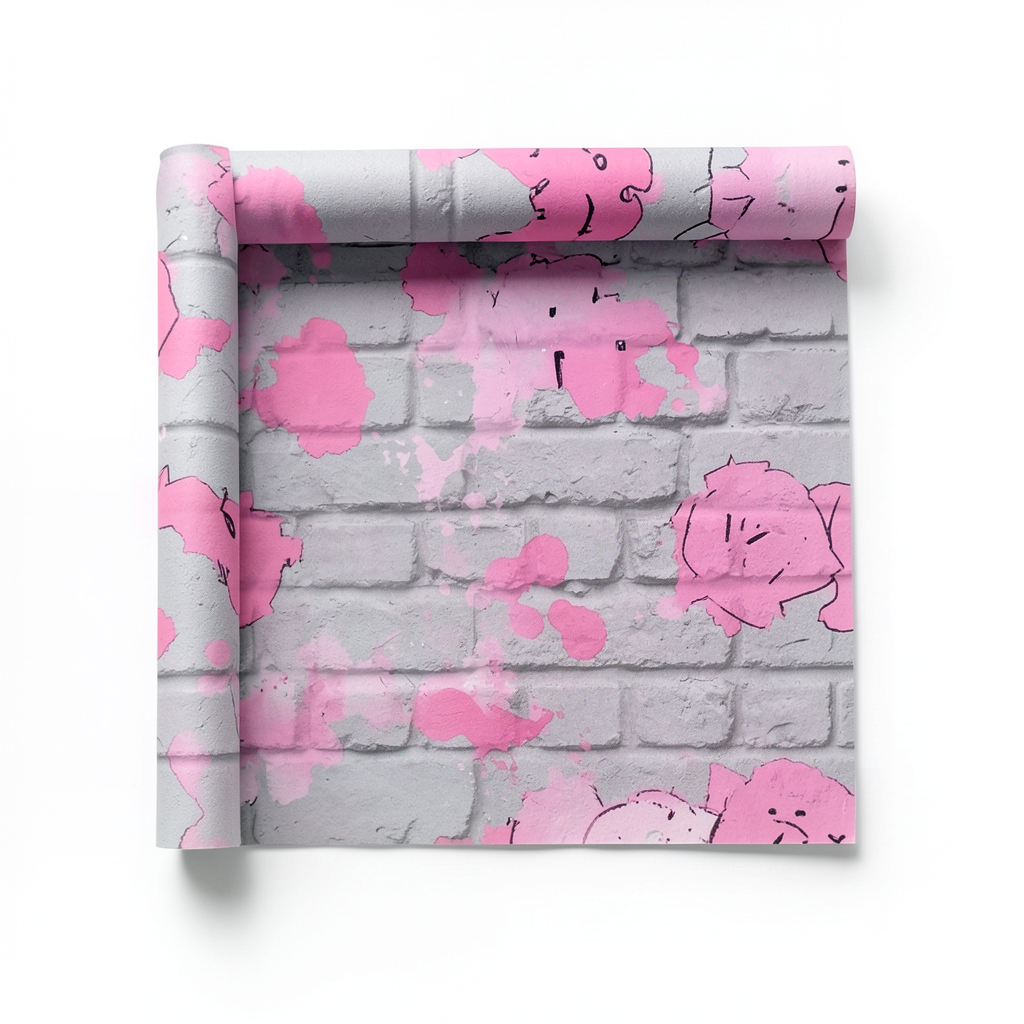 German Wall Covering Youth & Children 10m x 0.53m Pink, Model 237818