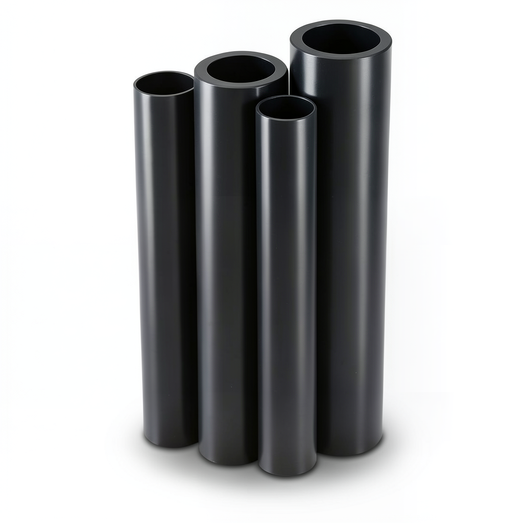 مواسير HDPE الراجحي PE 80 ضغط 12.5 بار قطر خارجي 250 مم سمك 22.7 مم لون أسود