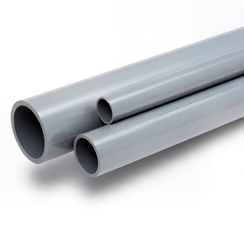 UPVC Pipe Outside Diameter 500 mm Thickness 12.2 mm Gray Color