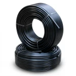 أنابيب HDPE PE 63 ضغط 10 بار قطر 63 مم سمك 5.8 مم لون أسود