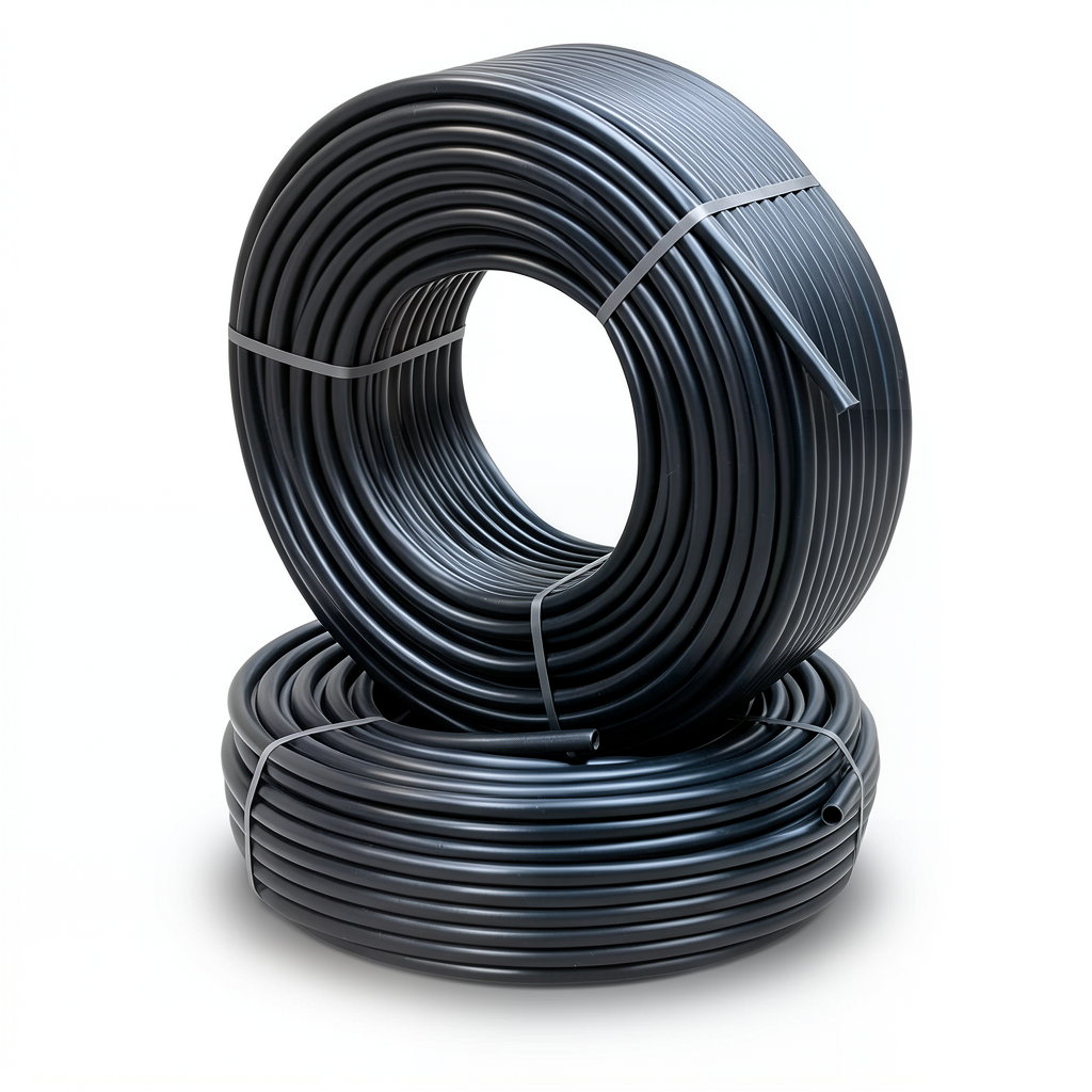 أنابيب HDPE الراجحي PE 63 ضغط 10 بار قطر خارجي 90 مم سمك 8.2 مم لون أسود