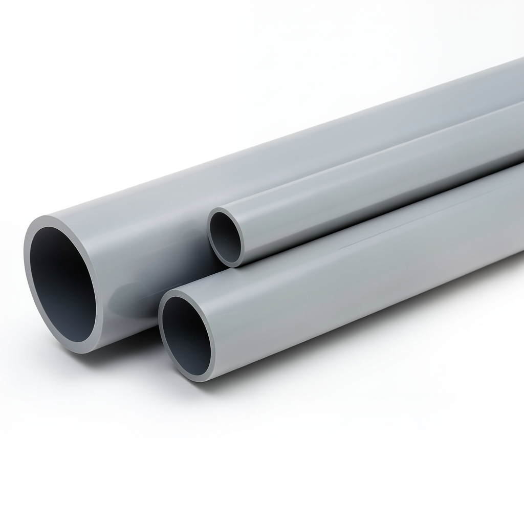 UPVC Pipes National Kham Schedule 40 Size ½ Inch Thickness 2.77 mm Gray