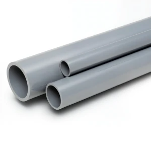 مواسير UPVC الوطني جدول 40 مقاس ½ 1 إنش سمك 3.68 مم لون رمادي