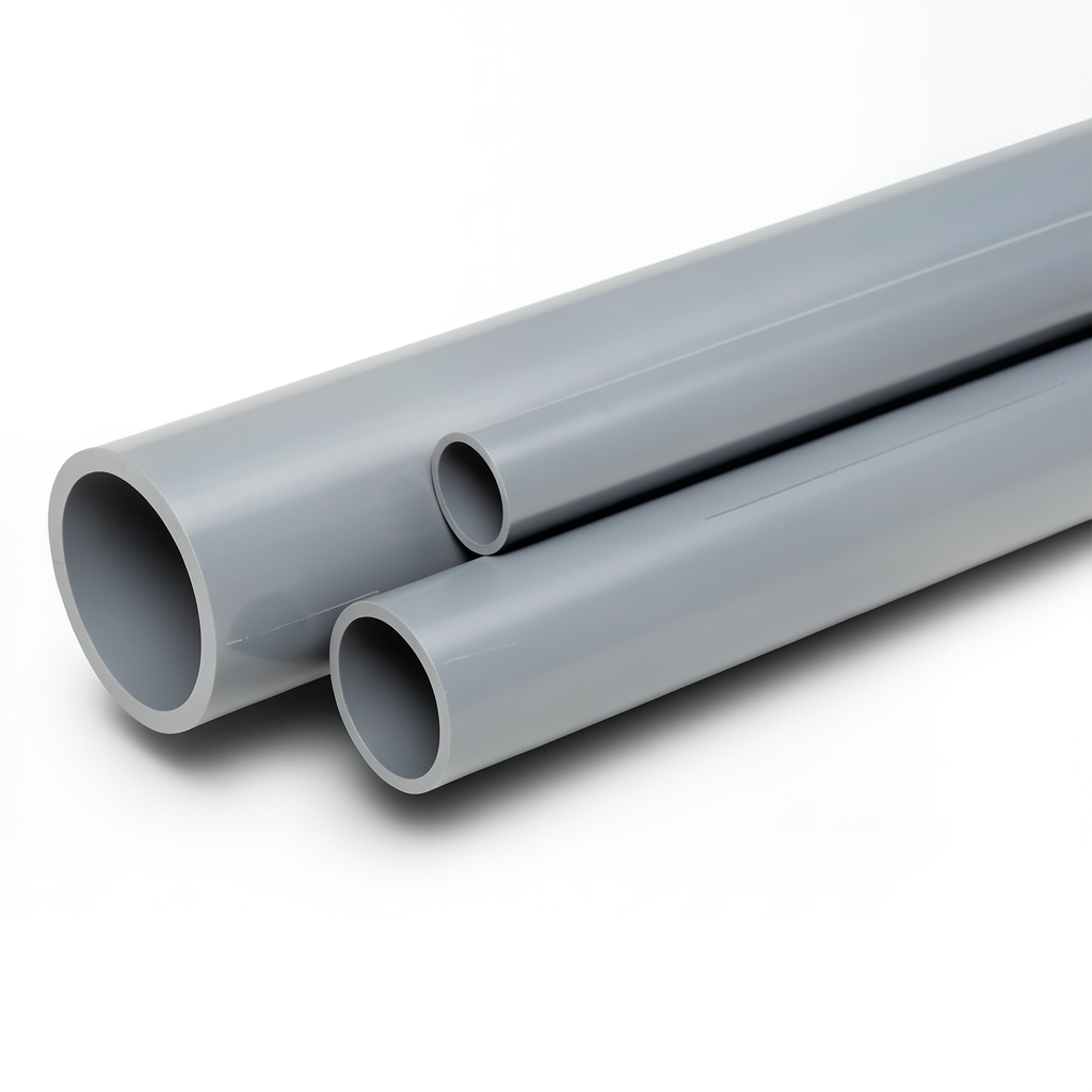 UPVC Pipes National Kham Schedule 40 Size 1 ½ inch Thickness 3.68 mm Gray Colour