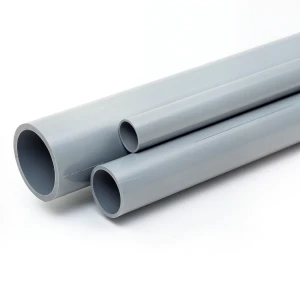 قنوات PVC الوطنية الجدول 40 مقاس 1 1/4 بوصة سمك جدار 3.56 ملم لون رمادي