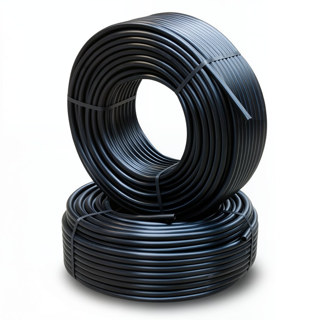 أنابيب HDPE PE 63 ضغط 10 بار قطر 32 مم سمك 2.9 مم لون أسود