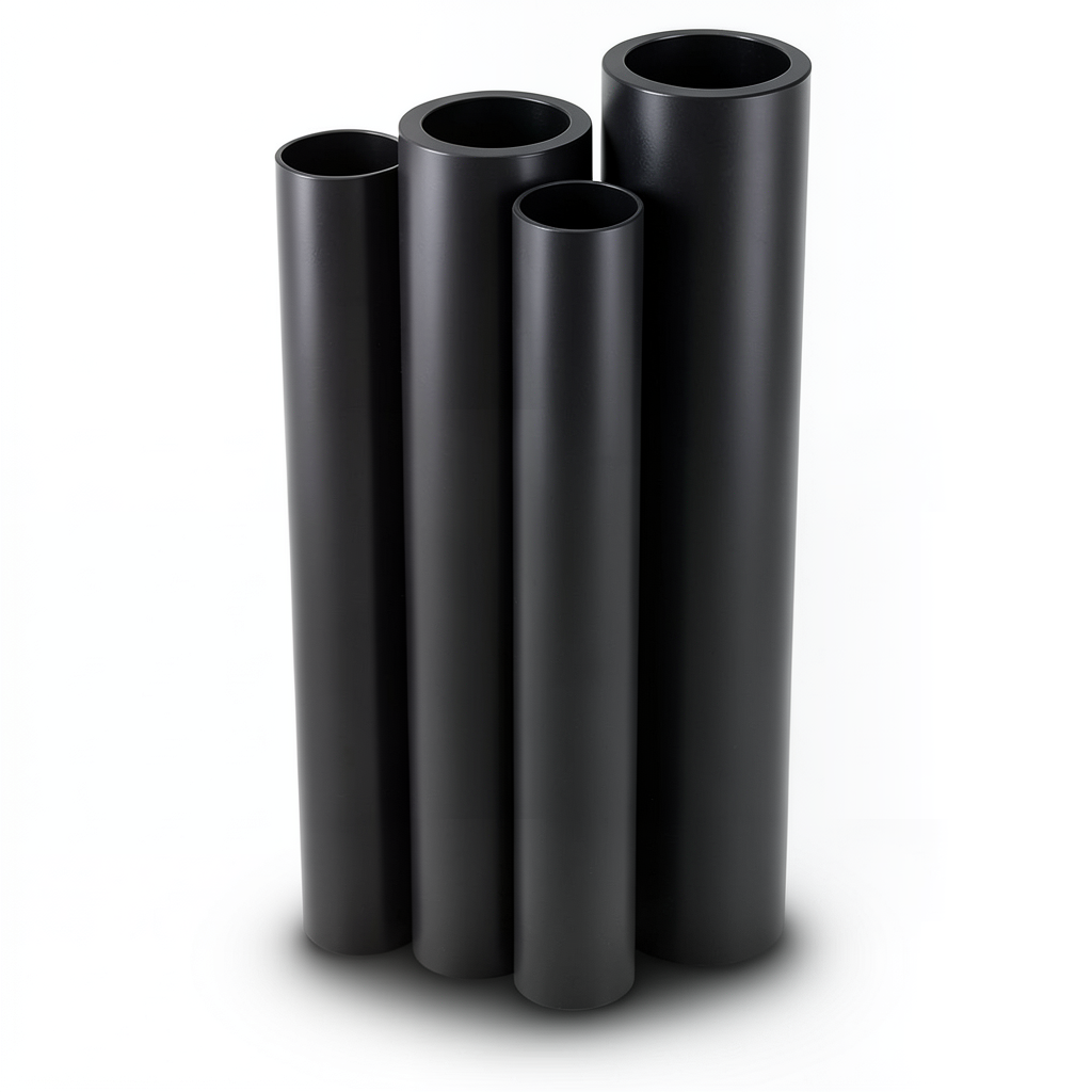 Al-Rajhi HDPE Pipes PE 80 Pressure 12.5 Bar OD 250 mm Thickness 22.7 mm Black
