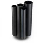 مواسير HDPE الراجحي PE 100 ضغط 16 بار قطر خارجي 250 مم سمك 22.7 مم أسود
