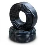 أنابيب HDPE PE 63 ضغط 10 بار قطر 50 مم سمك 4.6 مم لون أسود