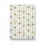 American wall Covering for youth and children, size 10 m x 0.53 m, off white with brown color, model GK8904 