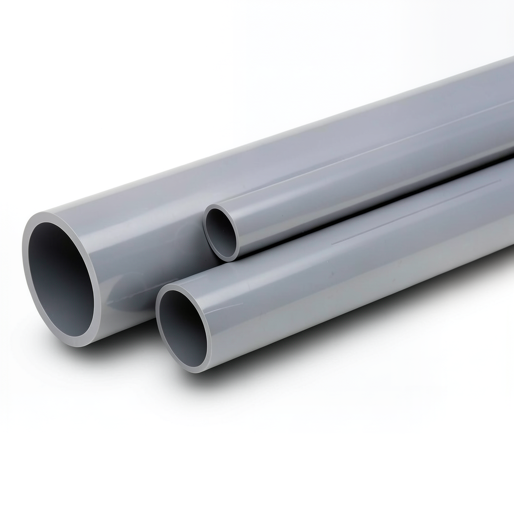 UPVC Pipes National Kham Schedule 40 Size 1 Inch Thickness 3.38 mm Gray