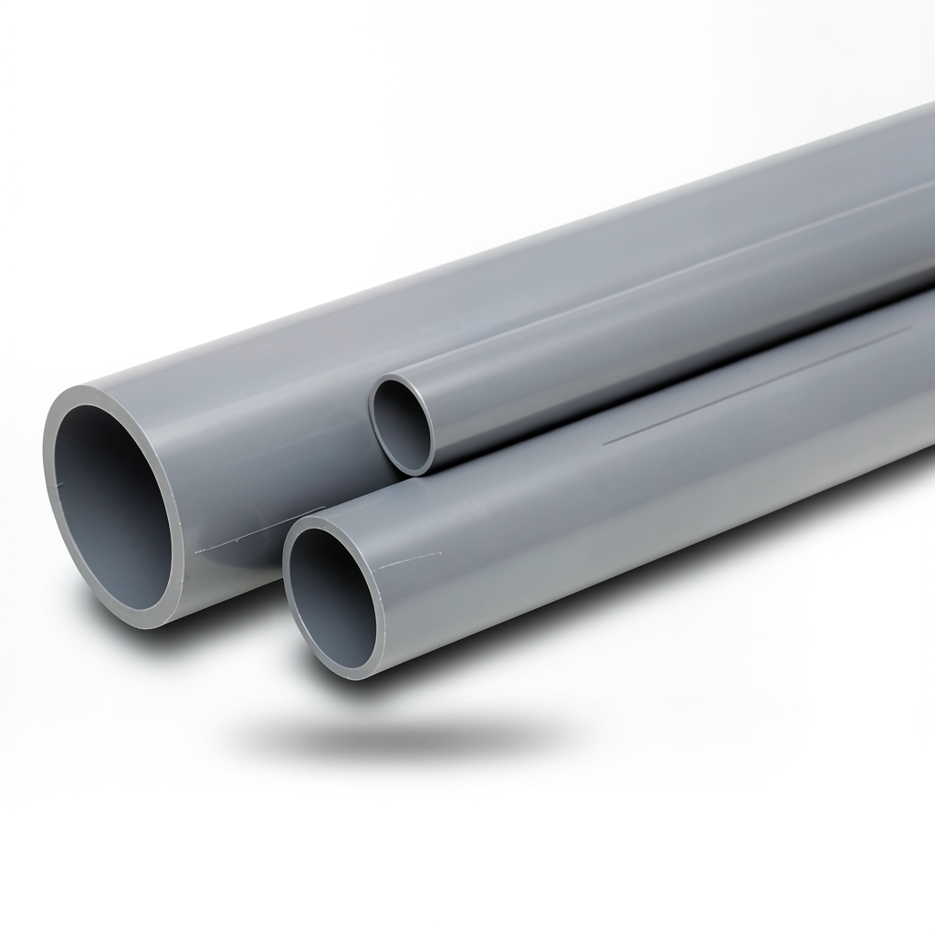 مواسير UPVC الوطني جدول 40 مقاس 4 إنش سمك 6.02 مم لون رمادي