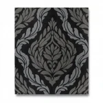 German Wall Covering, size 10m x 0.53m, Black Color, Model 10060-37