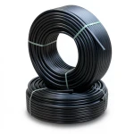أنابيب HDPE PE 63 ضغط 10 بار قطر خارجي 40 مم سمك 3.7 مم لون أسود