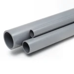 مواسير UPVC الوطني جدول 80 مقاس 1 إنش سمك 4.55 مم لون رمادي